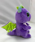 Ty Beanie Boos - Daphne The Purple Dragon  Glitter Eyes  Mwmt Stuffed Animal Toy