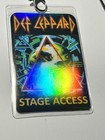 Def Leppard Stage Access Holographic Reprint Laminate Pass