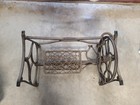 Antique Short Cast Iron Treadle Sewing Machine Base  Coffee Table Size Franklin 