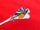 Vintage Sterling   Enamel Rare Native American New York Souvenir Spoon Hk-7
