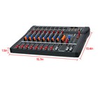 8 Channel Mixing Console Sound Usb Bluetooth Live Studio Audio Mixer