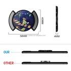 5pcs  Black Universal Finger Phone Stand Grip Wireless Charging Compatible