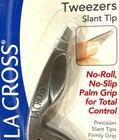 71157 Sally Hansen La Cross Total Control Tweezers Slant Tip  no-slip Grip Steel