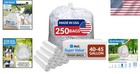 Clear Heavy-duty Trash Bags 40-45 Gallon - 250 Pack For Industrial Strength