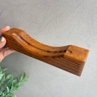 The Feldkamps Solid Oak Wood Wall Mount Single Plate Display Holder Rack