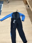 O neill Youth  Reactor 2 3 2 Back Zip Full Wetsuit Blue black Size 8