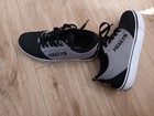 Heelys Pro 20 Canvas Skate Shoes Sneakers Mens Size 7 Black Gray 