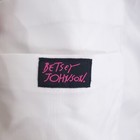 Betsey Johnson By Koi Women s Canna Lab Coat Large White Button Front Pockets