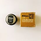 Nikon As-3 Flash Unit Hot Shoe Coupler For F3 In Genuine Box english Instruction