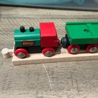 Vintage Brio Wooden Train Car Transporter Set 33518 Complete