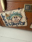 Vintage 1950 s Samsonite Shwayder Bros Train Travel Case Leather Hand Painted