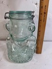 Vintage Sve Firenze Italy Large 9  Empty Clear Glass Frog-shaped Bottle  Rare