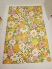 Vtg 70s Fieldcrest Perfection Daisy Power Flower Ftd Sheet Full   2 Pillowcases