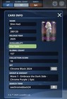 Shin Hati Embrace The Dark Side Chrome Black 24 Epic Star Wars Card Trader