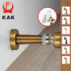 Stainless Steel Magnetic Doorstop Non-punch Wind-proof Door Stopper Wall Mounted