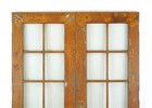 Vintage 10 Lite Painted Steel Entry French Double Doors 59 5 X 83 125 In 