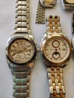 30 Vtg  Scrap Watches Lot   Seiko Ricoh Omex Mixed Brands   For Parts Repair