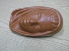 50s 60s Wall Head Mask Women s Head Like Cortendorf Made Of Clay 50s Mask