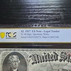 1917  2 United States Note Legal Tender Pcgs Banknote Grading 62 Ppq
