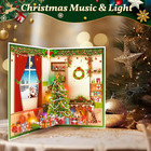 3d Musical Christmas Cards  Pop Up Card With Music And Light  Merry Christmas
