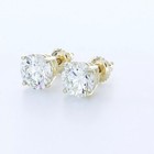 Stud Earrings Classic Solid 14k Gold 5 51 Carat Round Lab-grown Diamond D Vvs1