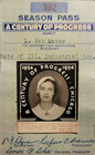 Vintage Picture Season Pass Girl 1934 Century Of Progress Chicago Worlds Fair
