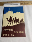 1938 1939 Travel Guide Booklet Egyptian Season Program Of Events In Egypt Social