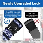 2 Pack Luggage Straps For Suitcases  Adjustable Travel Belt With Double Lock And