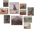 Western Cowboy Wall Decor Rustic Southwestern Art Prints Vintage Cowboy Horse  