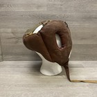 Antique Leather Boxing Helmet With Strap 