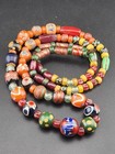 African Trade Beads Vintage Venetian Glass Beads Millefiori 6 To 14mm Mix String