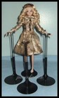 3 Black Kaiser  2275 Doll Stands For Barbie Fashion Royalty Misaki
