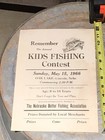 Original Nebraska Kids Fishing Sign Flyer Oak Lake Lincoln Nebraska Very Cool