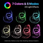 Fiber Optic Whip  7 Colors 5 Modes 23 Pixel Effects 6 Ft  Ideal Rave Accessory