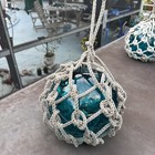 Japanese Glass Fish Floats - Turquoise - Medium 