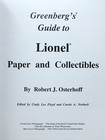 Greenberg s Guide To Lionel Paper And Collectibles  Robert Osterhoff  C9