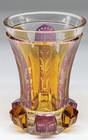 Antique Bohemian 19th Century Biedermeier Cut Glass Beaker