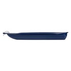Lucky Bums Kids 48 Inch 1 Person Plastic Snow Toboggan Sled With Pull Rope  Blue
