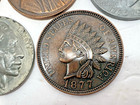 Lot Of 8 - 3  Large Metal Novelty Coins Jumbo Us Coin  Paperweight Coaster  2
