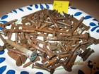 120--old Flat Head Steel Wood Screws  All With Some Rust   1 2 --2  Long  Lot  2