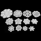 Jiozermi 24 Pcs Hand Crochet Lace Doilies Handmade Vintage Round Lace Doilies   