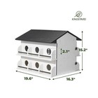 Kingsyard Recycled Plastic Purple Martin House - Pre-assembled Bird House Wit   