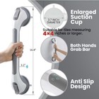 Taili 2 Pack Suction Grab Bars For Showers And Bathtubs Heavy Duty Safety Handle