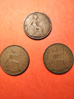 British Large Pennies - 1918  1961  1962