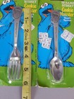 New Moc 1977 Muppets Sesame Street Cookie Monster Kids Spoon Fork Demand Mktg