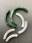 Lapidary  lot  Untreated Old Natural Burmese    a     Jadeite Jade Broken Bangles