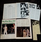 The Who Clippings Roger Daltrey Pete Townsend Keith Moon John Entwhistle
