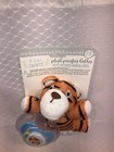 Le Bebe Tiger Plush Lovey Pacifier Holder W Pacifier Soothie Binky Safari Cat 