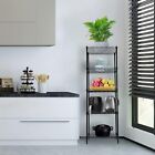 4-tier Wire Shelving Metal Wire Shelf Kitchen Storage Rack Organizer Unit Holder