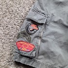 Vintage Jnco Cargo Shorts Boys 18 H Husky Gray Utility Skate Distressed 